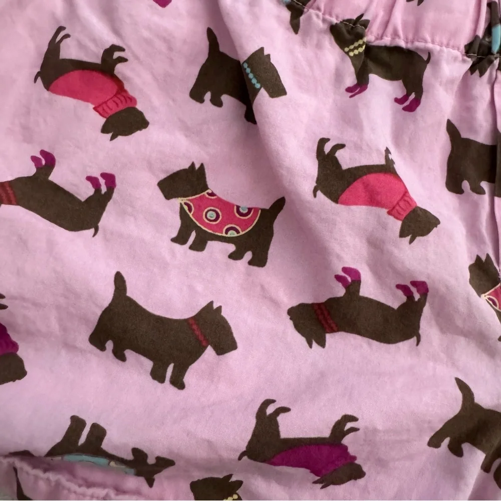 Old Navy pink with dog pattern lounge or sleep short shorts